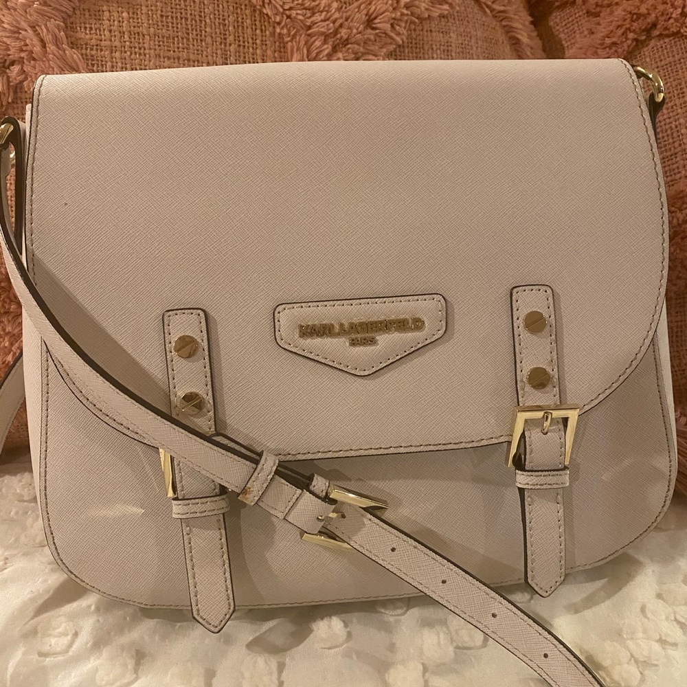 Karl Lagerfeld White Bag